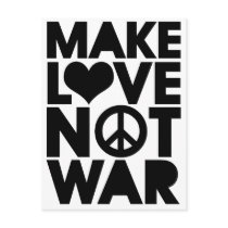 MAKE LOVE NOT WAR POSTCARD