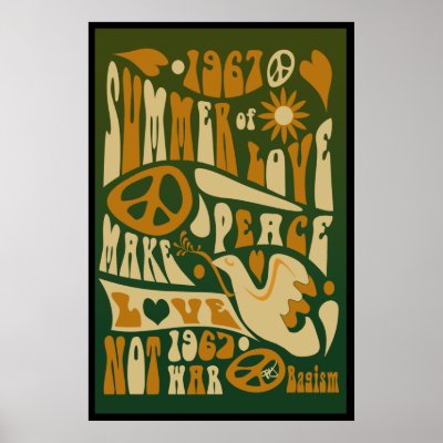 Make Love Not War Poster by oldrockerdude