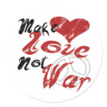 Make Love Not War Sticker