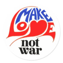 Make Love Not War Sticker