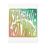 Make Love Not Was Postcard
