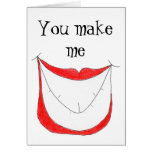 MAKE ME SMILE greeting card cards