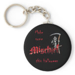 Make Mischief Halloween Skeleton keychains