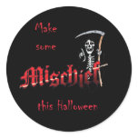 Make Mischief Halloween Skeleton stickers