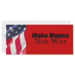 Make Money Not War rack cards
