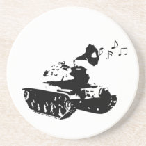 Make Music, Not War coasters