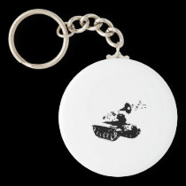 Make Music, Not War keychains