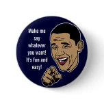 Make Obama Talk Customizable Button