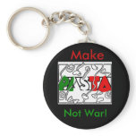 Make Pasta not war! keychains
