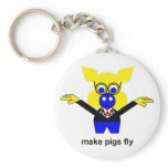 Make pigs fly keychains