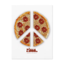 "Make Pizza, Not War" Postcards