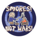 Make S'mores Not Wars Stickers