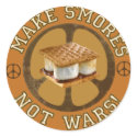 Make S'mores Not Wars Stickers