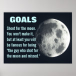 Make sure you set your goals very high (L) posters