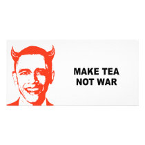 Make tea not war photo card template