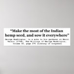 Make the Most of the Indian Hemp Seed and Sow It Poster