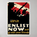 Make The World Safe ~ Enlist Now posters