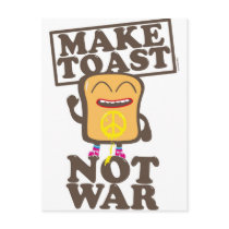 Make Toast not War Postkarten