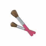 Make-up Brushes Embroidered Hooded Sweatshirt