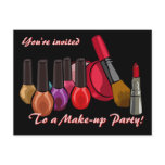 Make-up Party Invite postcards