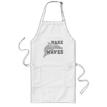 MAKE WAVES with dolphin Apron