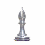 Make your own chess set Silver Bishop photo sculptures