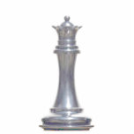 Make your own chess set Silver Queen photo sculptures