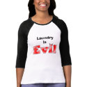 Make Your Own Evil Personalised T-Shirt - Laundry