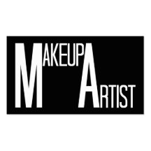 Makeup Artist Black Simple Business Card