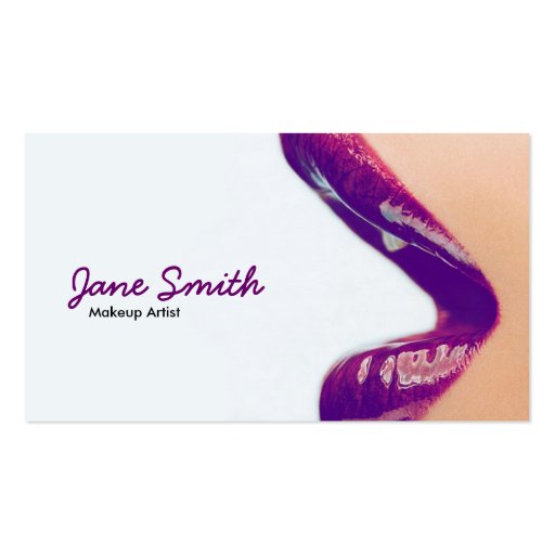 jane smith makeup business cards examples