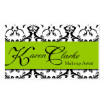 Makeup Artist Business Card Damask