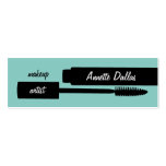 Makeup artist business cards teal