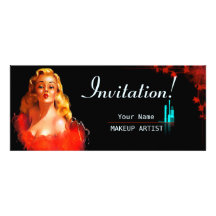 MakeUp Artist - Card, Invitation, Invite