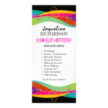 Makeup Artist Custom Rack Card