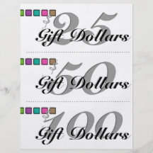 Makeup Artist Gift Certificates Palette Colourful Custom Flyer
