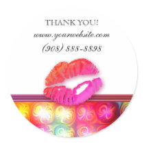 Makeup Artist Glossy Lips Colourful Lights
