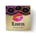 Makeup Artist Glossy Lips N Lace Pink Orange Gold buttons