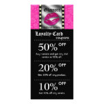 Makeup Artist Marketing Cards Lights Lips Mirror rack cards