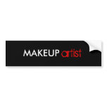 Makeup artist stickers bumper stickers