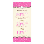 Makeup Coupons Jewellery Leopard Pink Cream rack cards