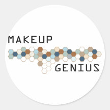 Makeup Genius Round Sticker