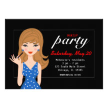 Makeup Party Custom Invitation