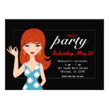 Makeup party custom invites