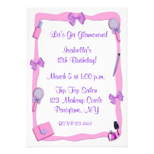 Makeup Party Invitation