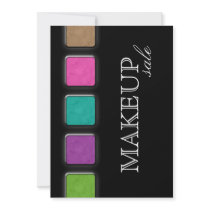 Makeup Party Invitation Advertisement Palette