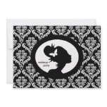 Makeup Party Invitation Butterfly Woman Silhouette
