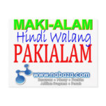 Maki-alam Hindi Walang Pakialam postcards