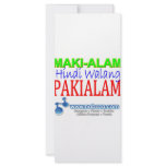 Maki-alam Hindi Walang Pakialam rack cards