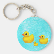 Makin' a Splash! Rubber Ducky Keychain
