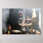 Making Butter Tea (Photo by David Berry) posters